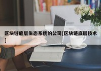 区块链底层生态系统的公司[区块链底层技术]